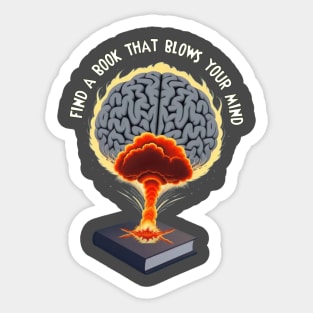 Mind Blowing Book Sticker